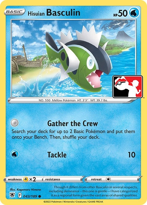 Image for Hisuian Basculin (Prize Pack Series Cards) (043/189) - Pokemon