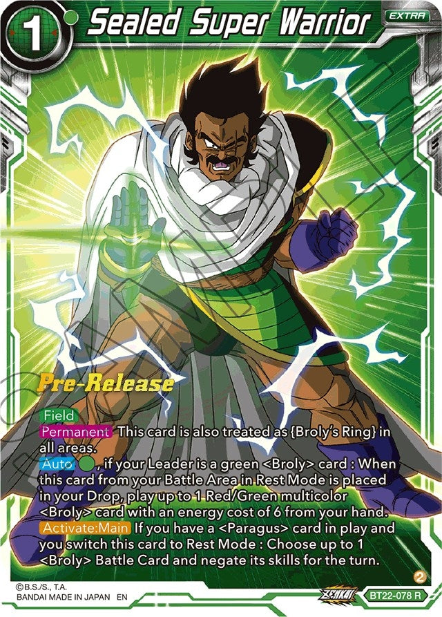 Image for Sealed Super Warrior (Critical Blow Pre-Release Cards) (BT22-078) - Dragon Ball Super: Masters