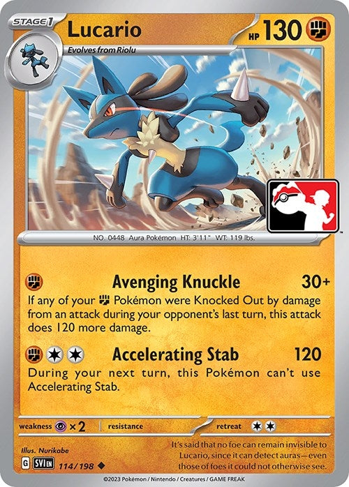Image for Lucario (Prize Pack Series Cards) (114/198) - Pokemon