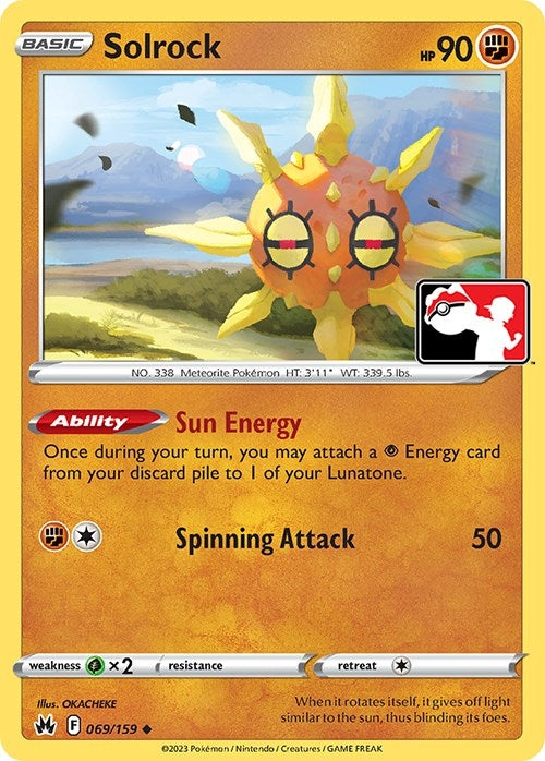 Image for Solrock (Prize Pack Series Cards) (069/159) - Pokemon