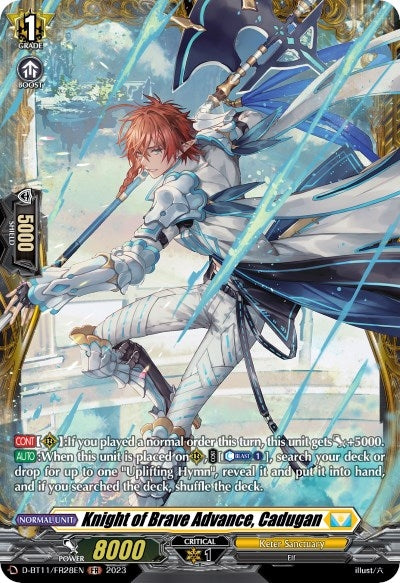 Image for Knight of Brave Advance, Cadugan (FR) (D-BT11: Clash of the Heroes) (D-BT11/FR28EN) - Cardfight Vanguard