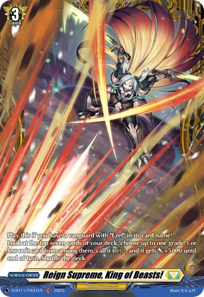 Image for Reign Supreme, King of Beasts! (FR) (D-BT11: Clash of the Heroes) (D-BT11/FR31EN) - Cardfight Vanguard