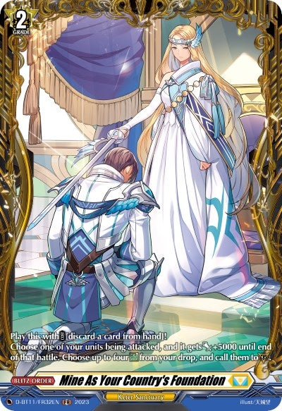 Image for Mine As Your Country's Foundation (FR) (D-BT11: Clash of the Heroes) (D-BT11/FR32EN) - Cardfight Vanguard