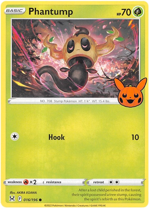 Image for Phantump (Trick or Trade BOOster Bundle 2023) (016/196) - Pokemon