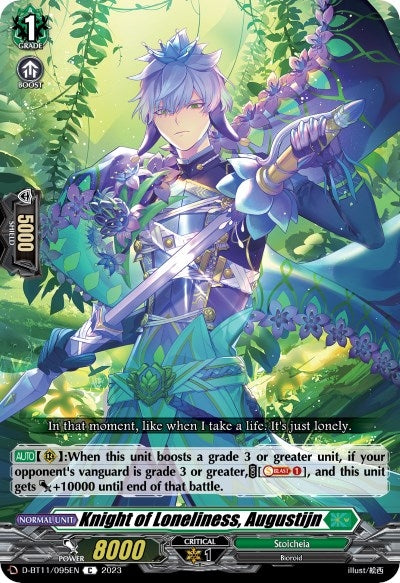 Image for Knight of Loneliness, Augustijn (D-BT11: Clash of the Heroes) (D-BT11/095EN) - Cardfight Vanguard