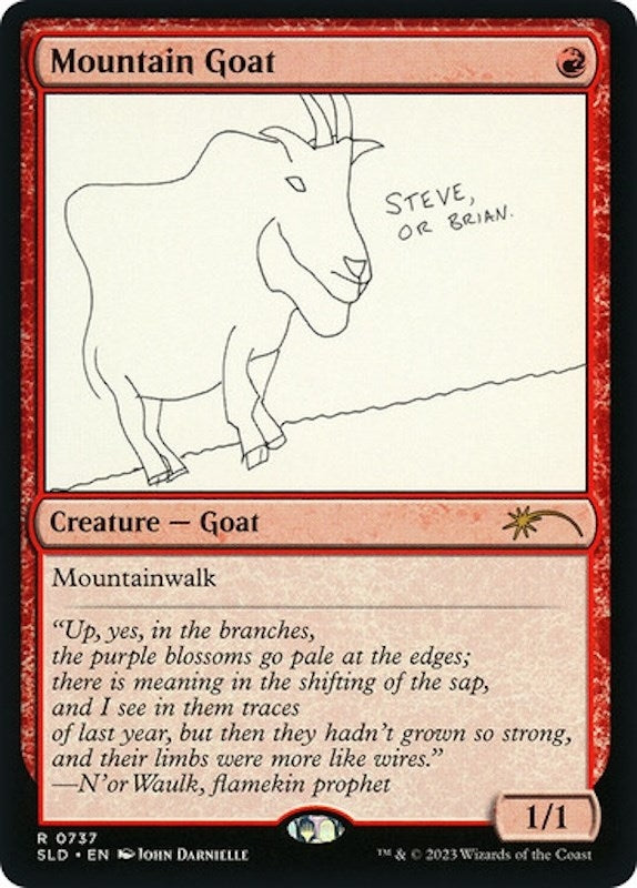 Image for Mountain Goat (Secret Lair Drop Series) (737) - Magic: The Gathering