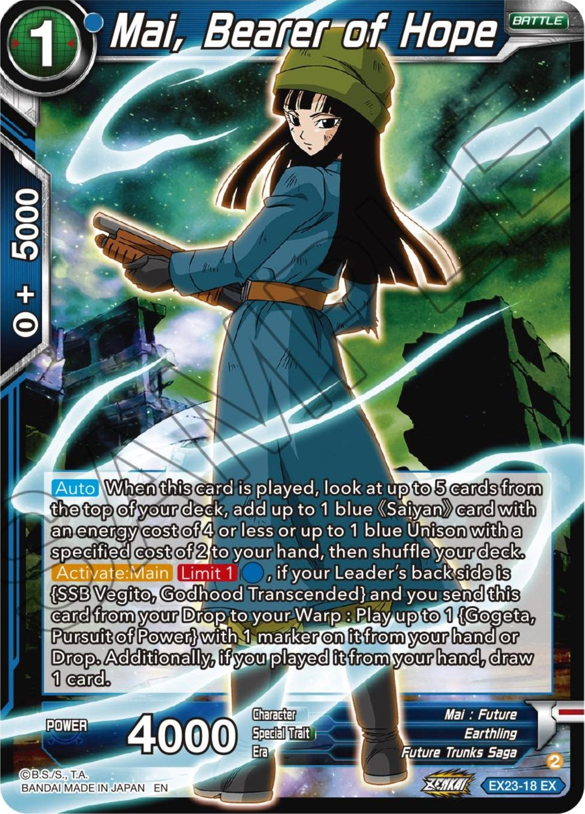 Image for Mai, Bearer of Hope (Expansion Deck Box Set 23: Premium Anniversary Box 2023) (EX23-18) - Dragon Ball Super: Masters
