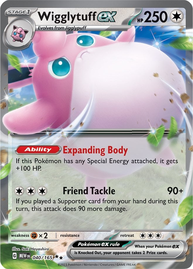 Image for Wigglytuff ex (SV: Scarlet & Violet 151) (040/165) - Pokemon