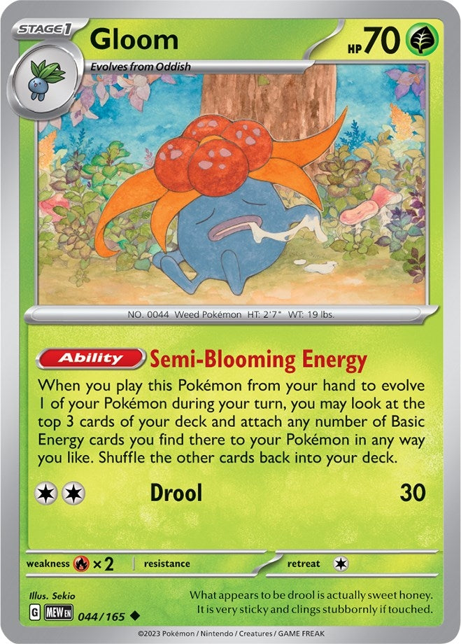 Image for Gloom (SV: Scarlet & Violet 151) (044/165) - Pokemon