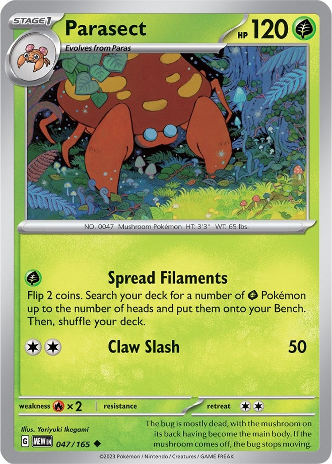 Image for Parasect (SV: Scarlet & Violet 151) (047/165) - Pokemon