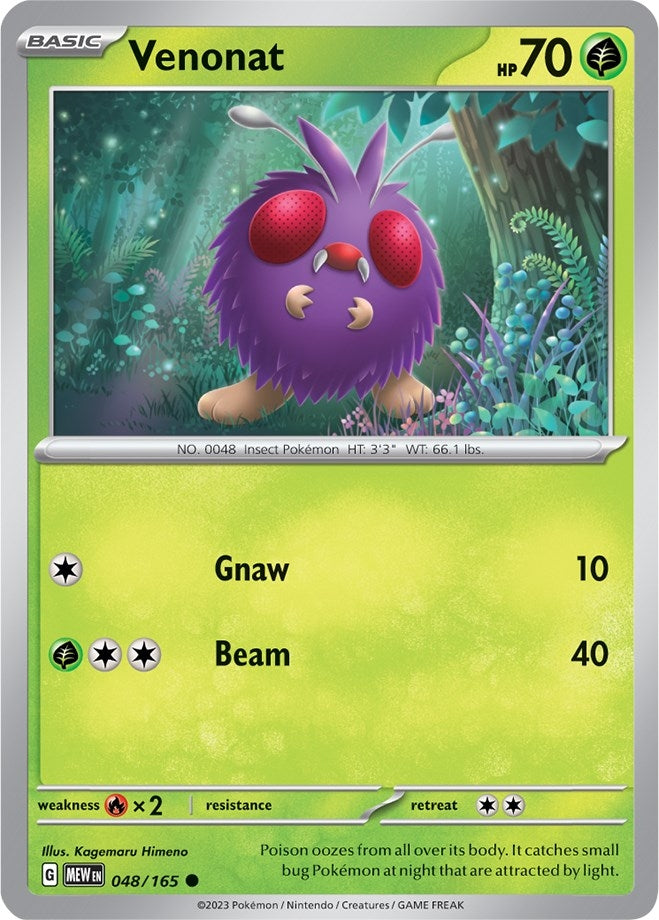 Image for Venonat (SV: Scarlet & Violet 151) (048/165) - Pokemon