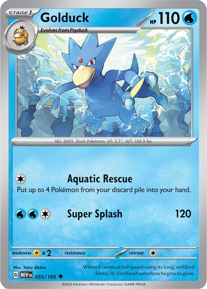 Image for Golduck (SV: Scarlet & Violet 151) (055/165) - Pokemon