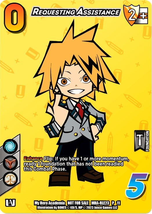 Image for Requesting Assistance (Regional License Exam 2023) (UniVersus: My Hero Academia Promo Cards) (MHA-RLE23 P 11) - UniVersus