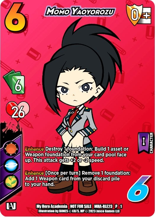 Image for Momo Yaoyorozu (Regional License Exam 2023) (UniVersus: My Hero Academia Promo Cards) (MHA-RLE23 P 1) - UniVersus