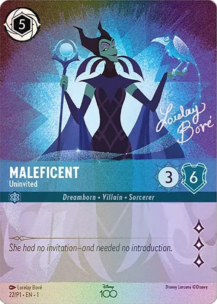 Image for Maleficent - Uninvited (Alternate Art) (Disney100 Promos) (22) - Disney Lorcana