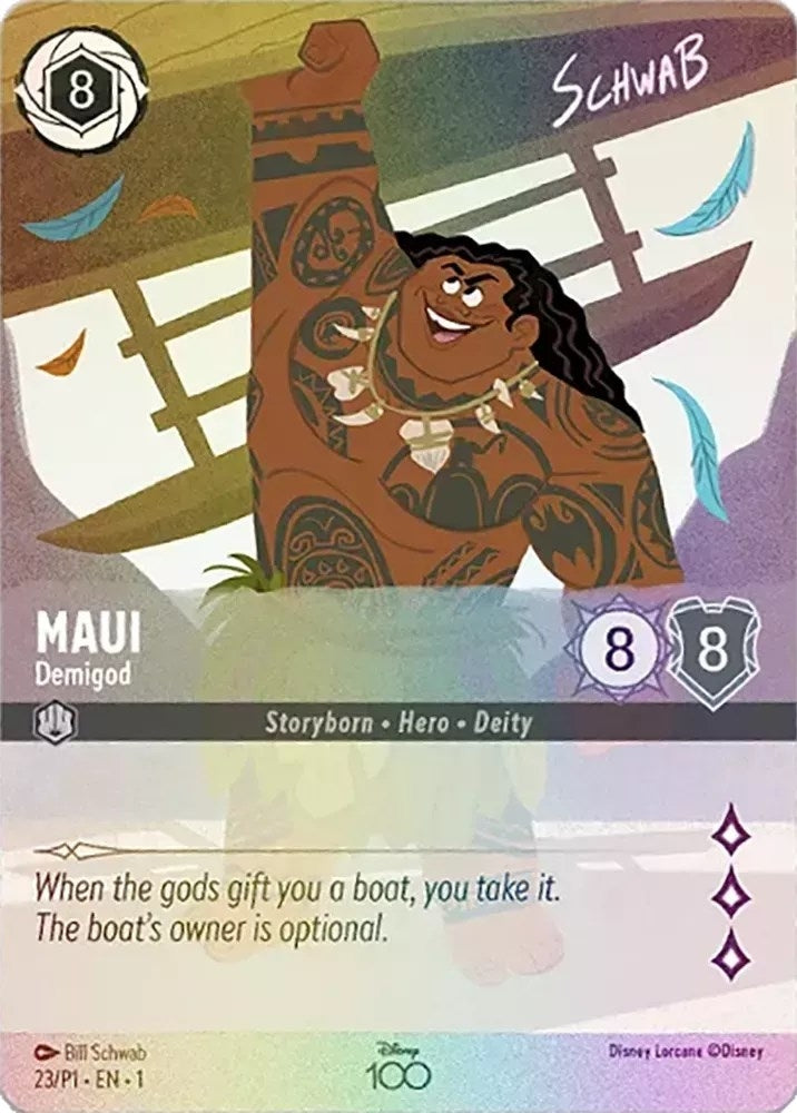 Image for Maui - Demigod (Alternate Art) (Disney100 Promos) (23) - Disney Lorcana