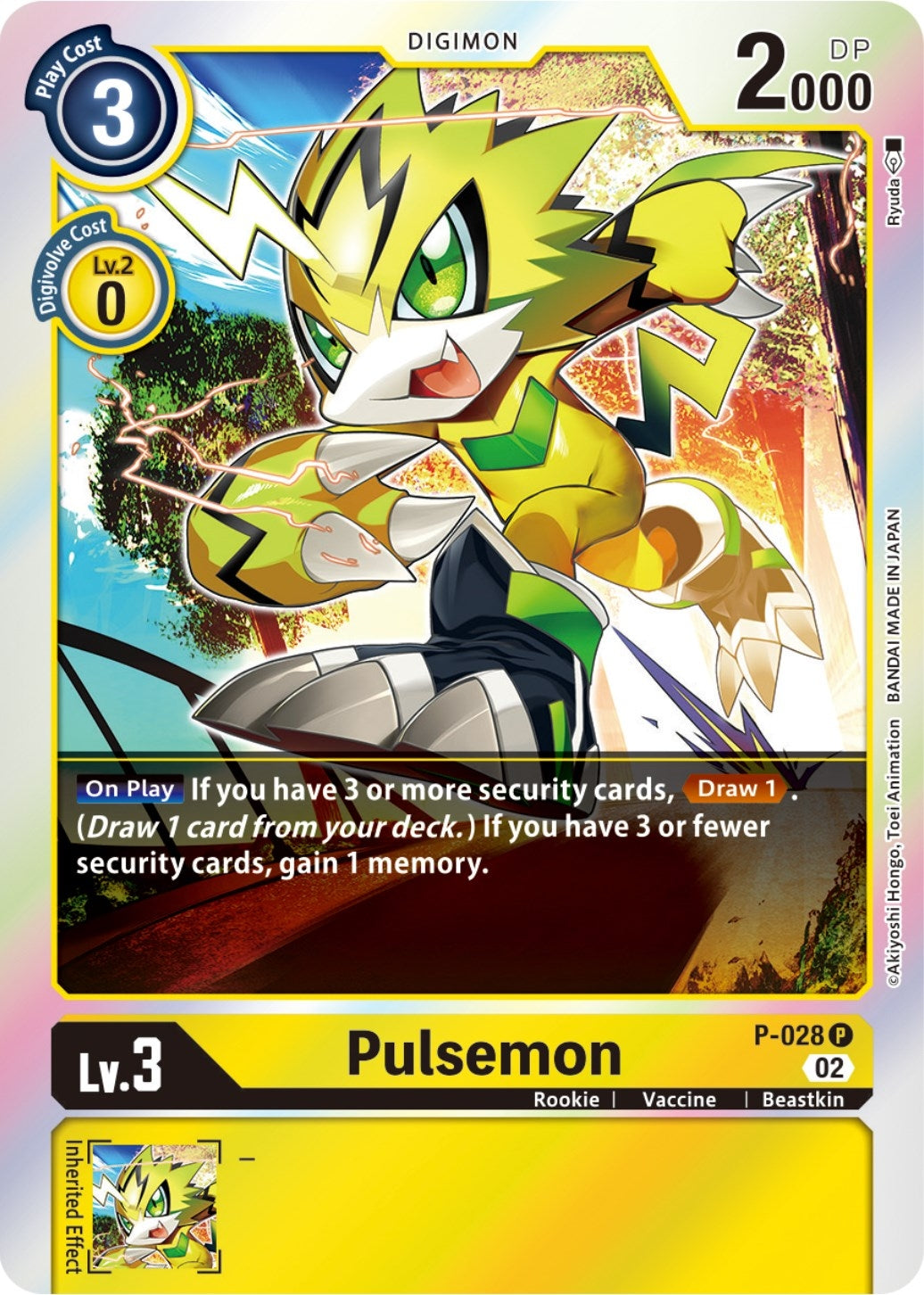 Pulsemon - P-028 (Resurgence Booster Reprint) (P-028 P) (RB-01)