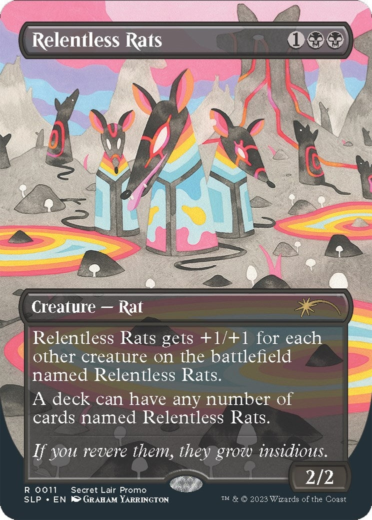 Image for Relentless Rats (0011) (Secret Lair Showdown) (11) - Magic: The Gathering