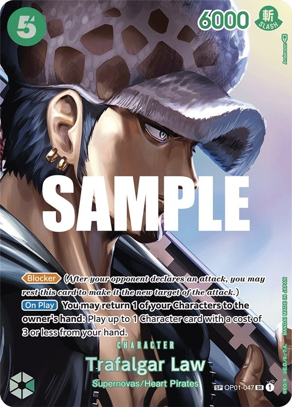 Image for Trafalgar Law (SP) (Kingdoms of Intrigue) (OP01-047) - One Piece Card Game