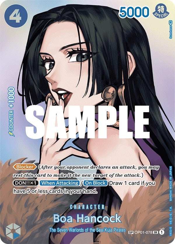 Image for Boa Hancock (SP) (Kingdoms of Intrigue) (OP01-078) - One Piece Card Game