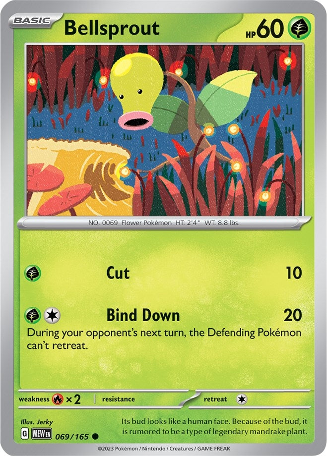 Image for Bellsprout (SV: Scarlet & Violet 151) (069/165) - Pokemon