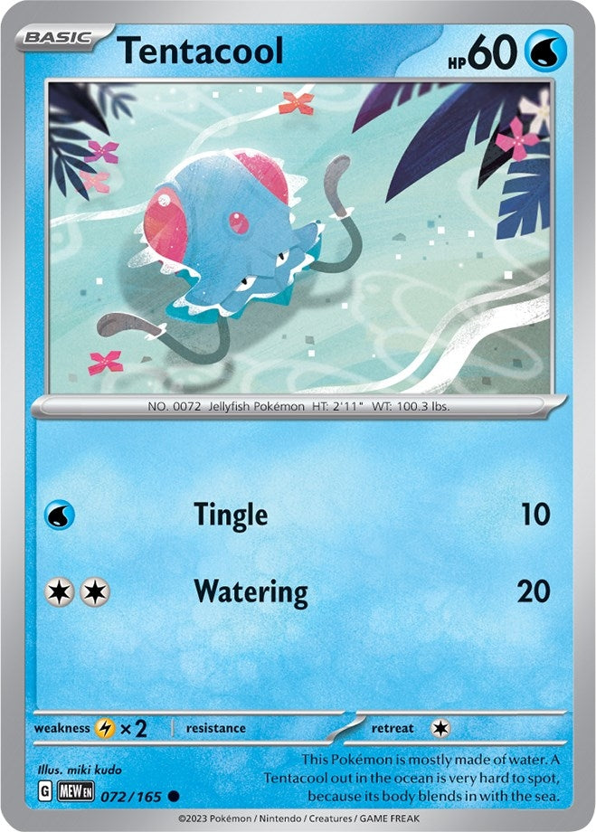 Image for Tentacool (SV: Scarlet & Violet 151) (072/165) - Pokemon