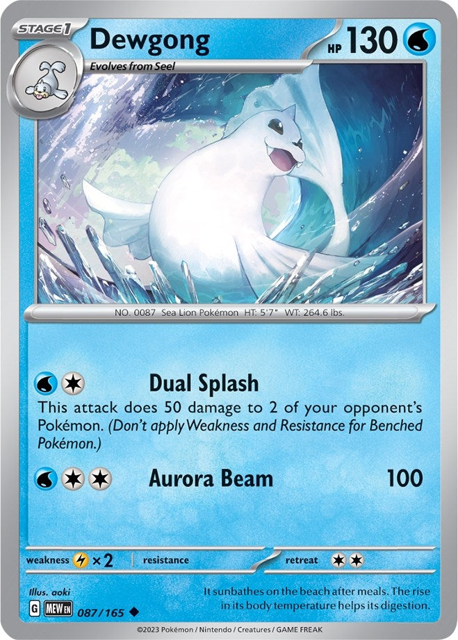 Image for Dewgong (SV: Scarlet & Violet 151) (087/165) - Pokemon