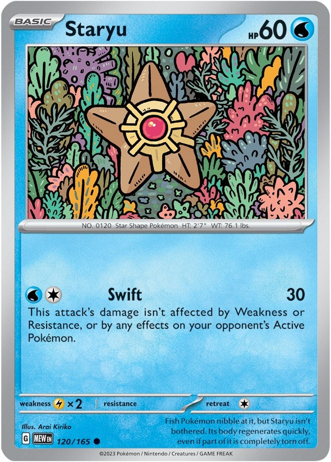 Image for Staryu (SV: Scarlet & Violet 151) (120/165) - Pokemon