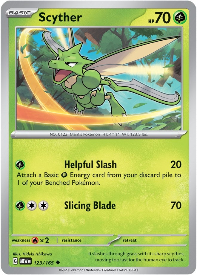 Image for Scyther (SV: Scarlet & Violet 151) (123/165) - Pokemon