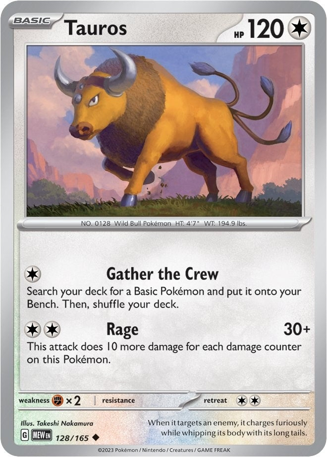 Image for Tauros (SV: Scarlet & Violet 151) (128/165) - Pokemon