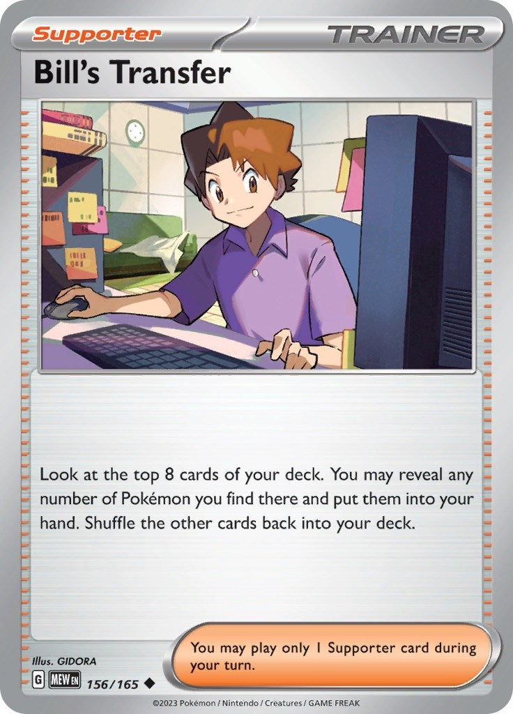 Image for Bill's Transfer (SV: Scarlet & Violet 151) (156/165) - Pokemon