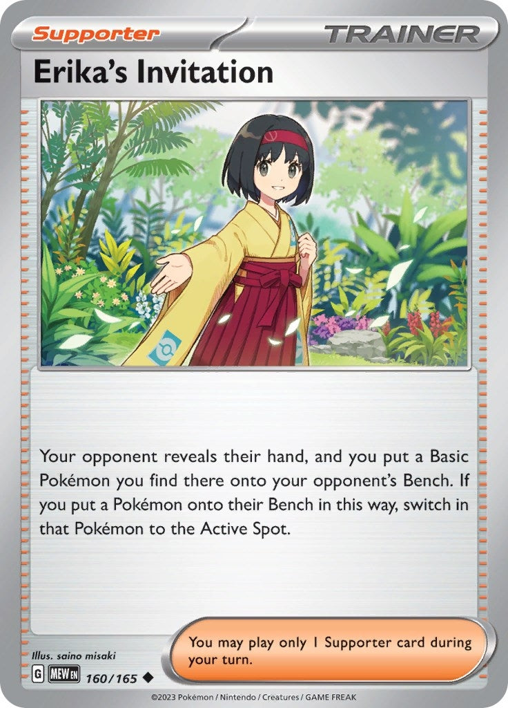 Image for Erika's Invitation (SV: Scarlet & Violet 151) (160/165) - Pokemon