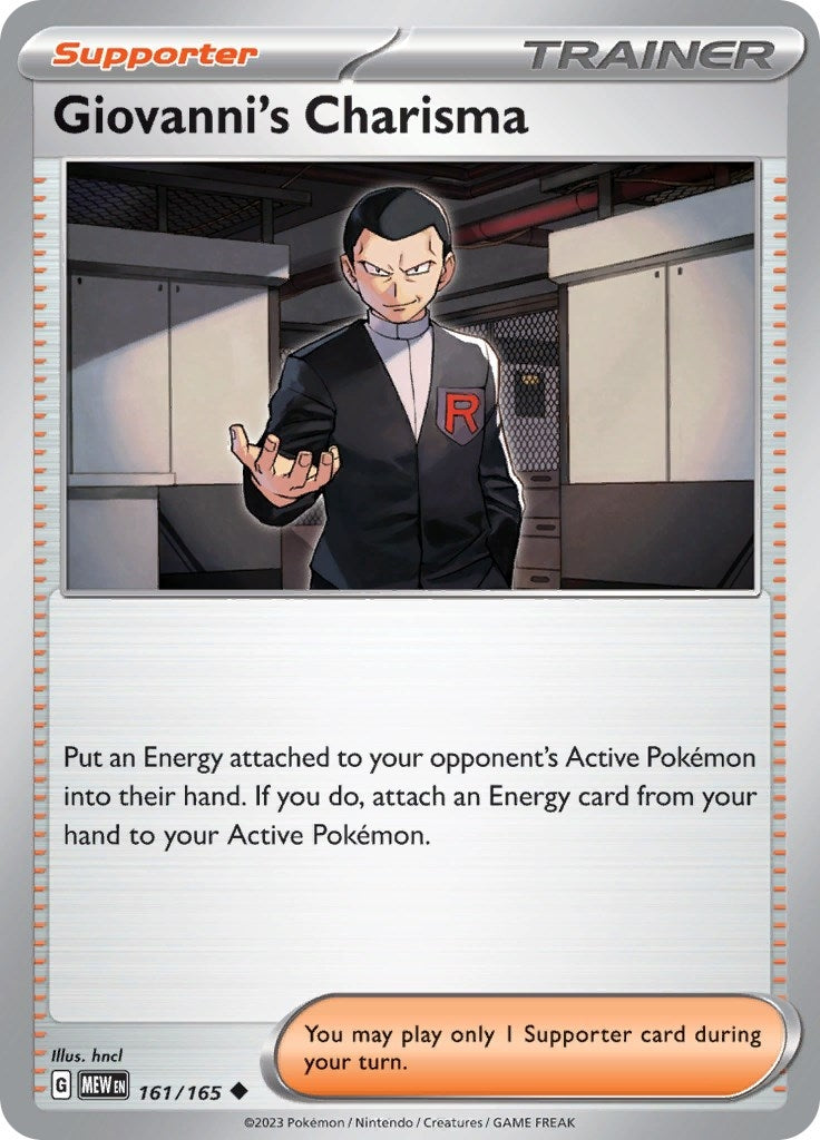 Image for Giovanni's Charisma (SV: Scarlet & Violet 151) (161/165) - Pokemon