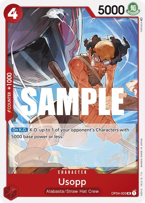 Image for Usopp (Kingdoms of Intrigue) (OP04-003) - One Piece Card Game