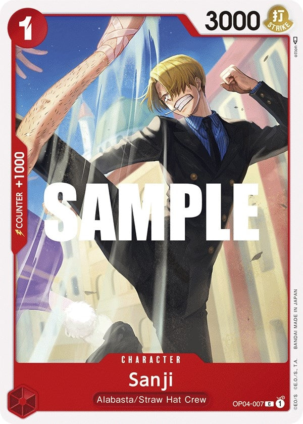 Image for Sanji (007) (Kingdoms of Intrigue) (OP04-007) - One Piece Card Game