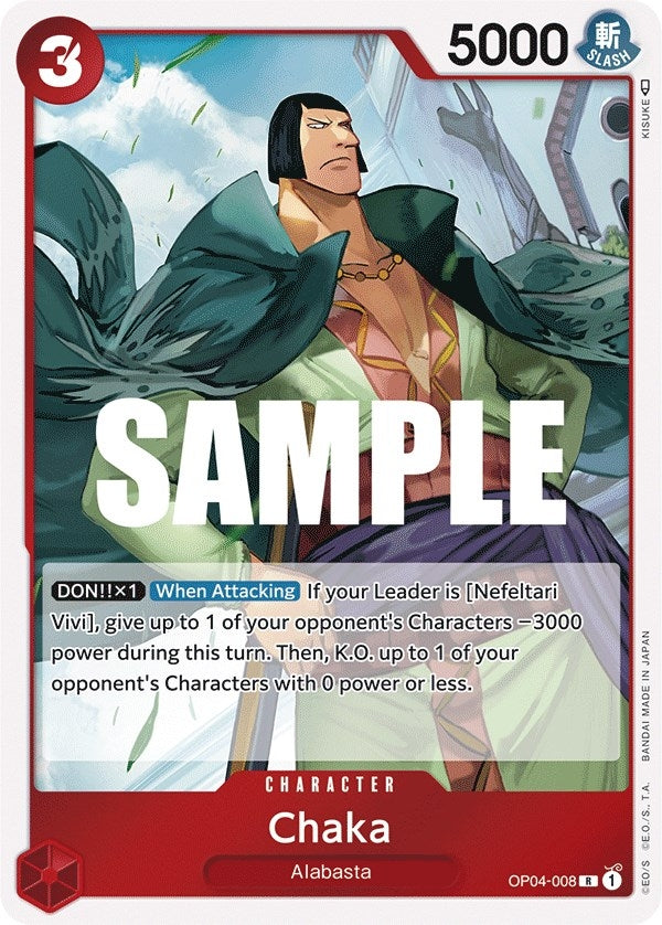 Image for Chaka (Kingdoms of Intrigue) (OP04-008) - One Piece Card Game