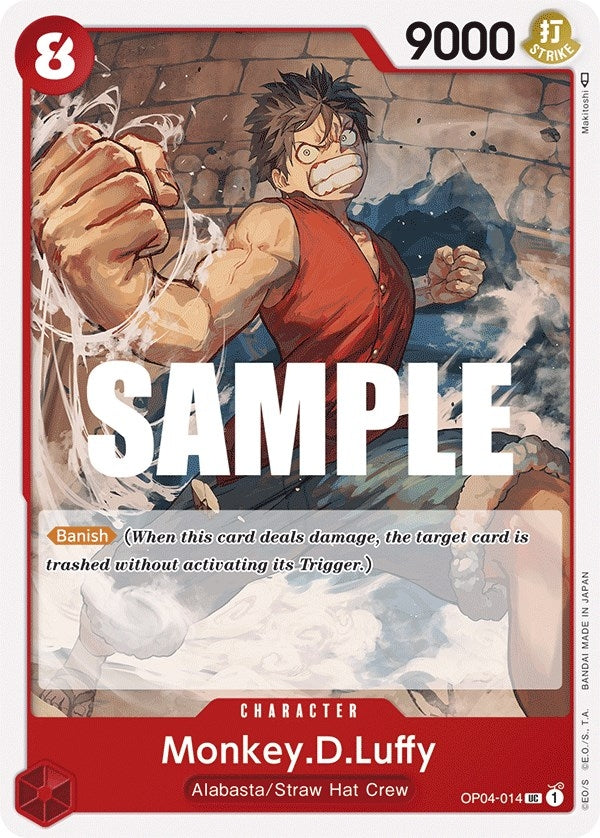 Image for Monkey.D.Luffy (014) (Kingdoms of Intrigue) (OP04-014) - One Piece Card Game