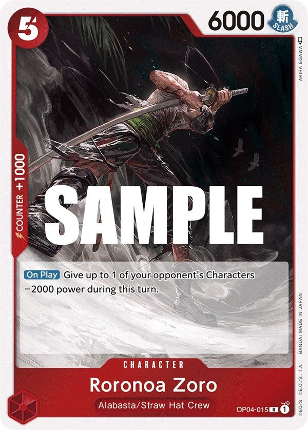 Image for Roronoa Zoro (Kingdoms of Intrigue) (OP04-015) - One Piece Card Game