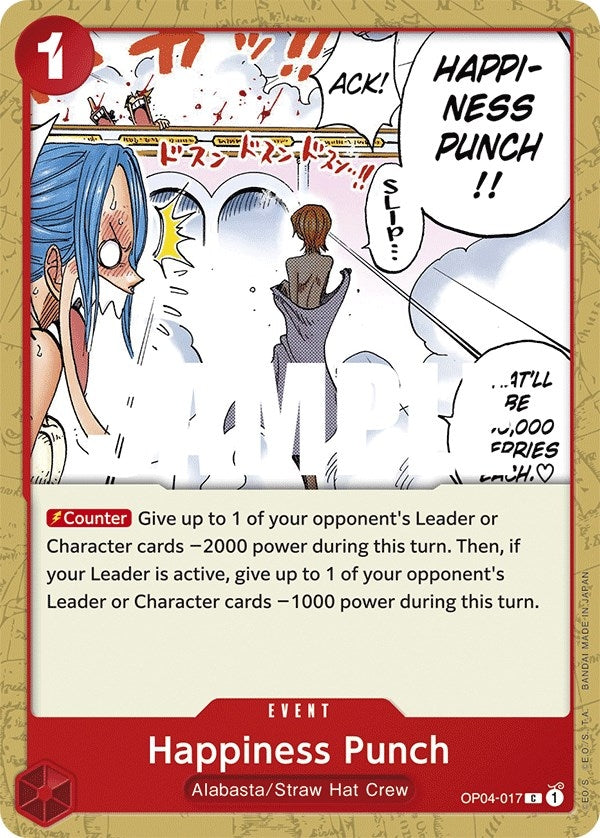 Image for Happiness Punch (Kingdoms of Intrigue) (OP04-017) - One Piece Card Game