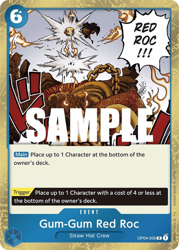 Image for Gum-Gum Red Roc (Kingdoms of Intrigue) (OP04-056) - One Piece Card Game