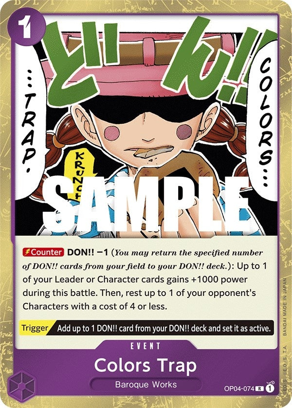 Image for Colors Trap (Kingdoms of Intrigue) (OP04-074) - One Piece Card Game