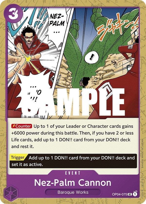 Image for Nez-Palm Cannon (Kingdoms of Intrigue) (OP04-075) - One Piece Card Game