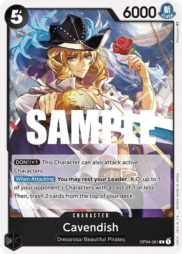 Image for Cavendish (Kingdoms of Intrigue) (OP04-081) - One Piece Card Game