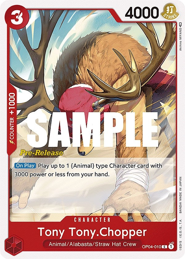 Image for Tony Tony.Chopper (Kingdoms of Intrigue Pre-Release Cards) (OP04-010) - One Piece Card Game