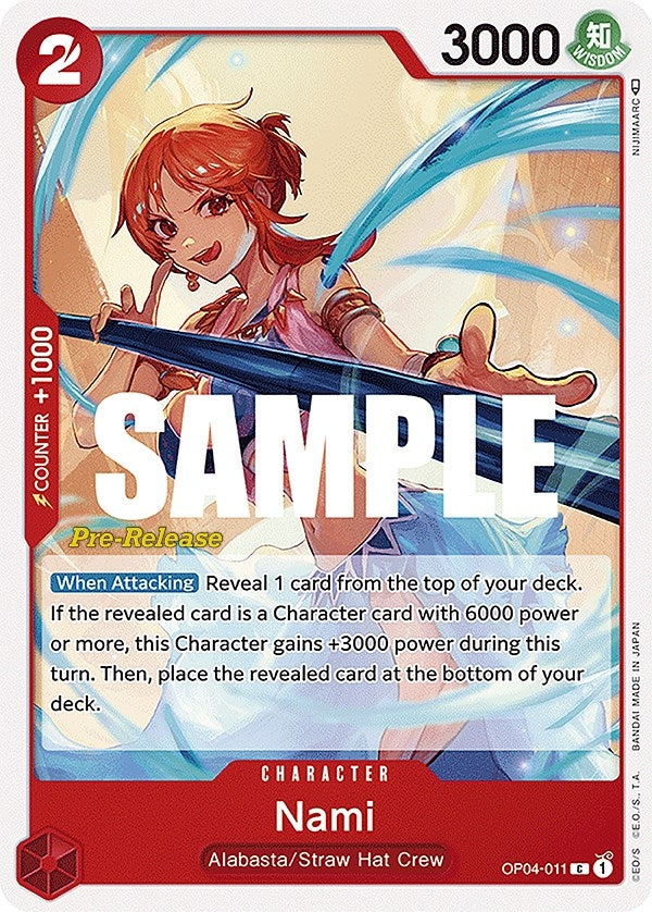 Image for Nami (Kingdoms of Intrigue Pre-Release Cards) (OP04-011) - One Piece Card Game