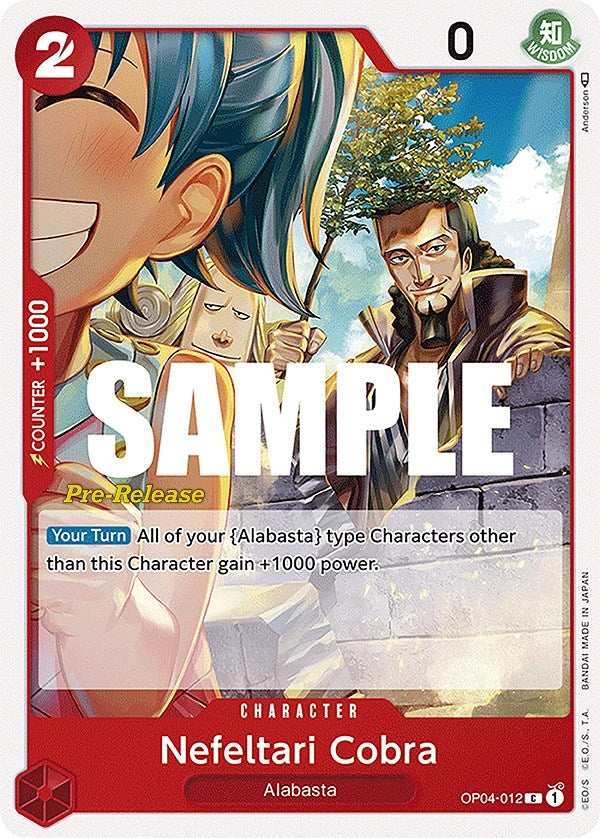 Image for Nefeltari Cobra (Kingdoms of Intrigue Pre-Release Cards) (OP04-012) - One Piece Card Game