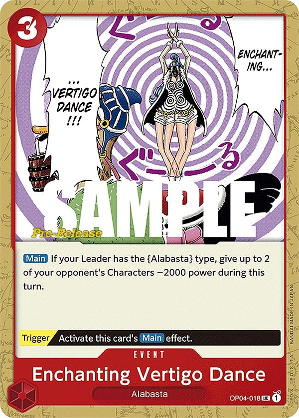 Image for Enchanting Vertigo Dance (Kingdoms of Intrigue Pre-Release Cards) (OP04-018) - One Piece Card Game