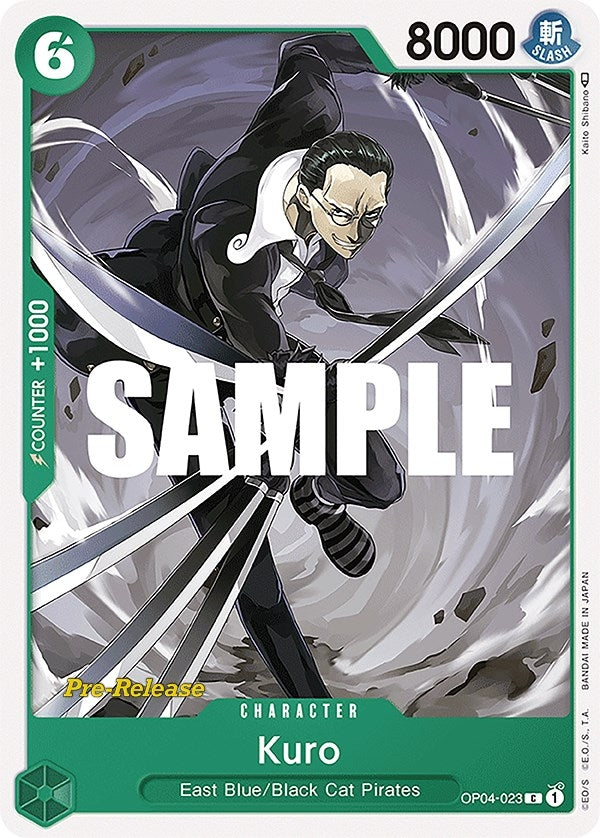 Image for Kuro (Kingdoms of Intrigue Pre-Release Cards) (OP04-023) - One Piece Card Game