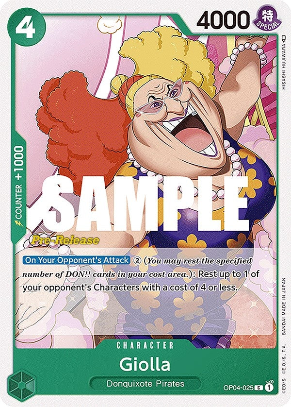 Image for Giolla (Kingdoms of Intrigue Pre-Release Cards) (OP04-025) - One Piece Card Game