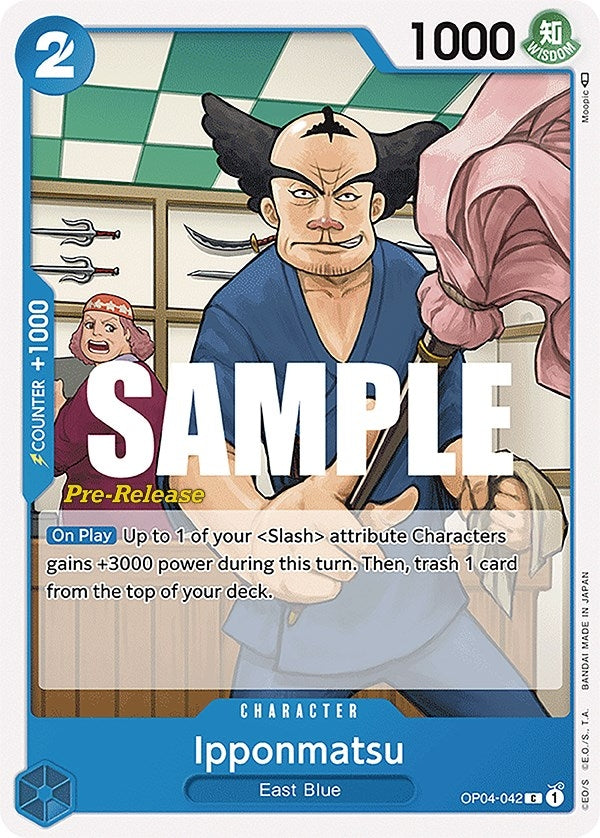 Image for Ipponmatsu (Kingdoms of Intrigue Pre-Release Cards) (OP04-042) - One Piece Card Game